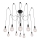 Rabalux - Chandelier 10xE27/60W/230V spider black