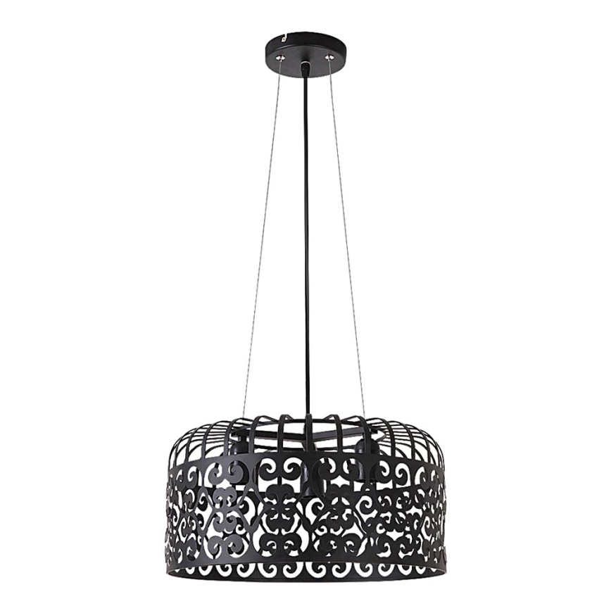 Rabalux - Chandelier 3xE27/60W/230V black