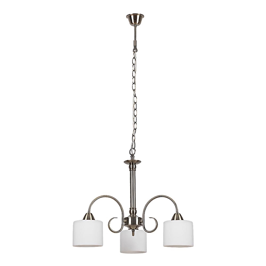 Rabalux - Chandelier 3xE27/60W/230V bronze