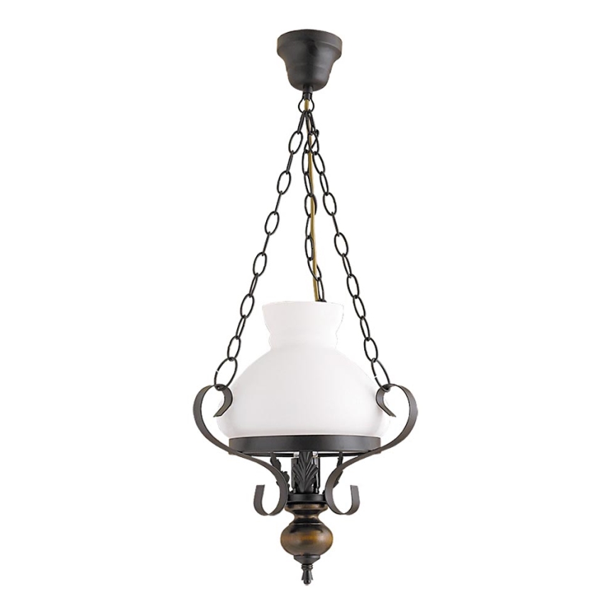 Rabalux - Chandelier on a chain 1xE27/60W/230V walnut