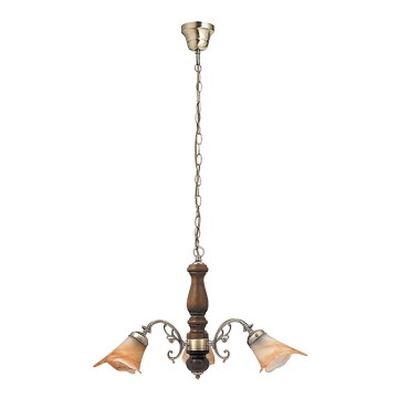 Rabalux - Chandelier on a chain 3xE14/40W/230V walnut