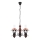 Rabalux - Chandelier on a chain 3xE14/40W/230V walnut