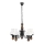 Rabalux - Chandelier on a chain 5xE27/60W/230V walnut