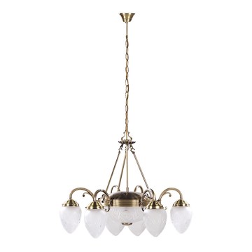 Rabalux - Chandelier on a chain 6xE14/40W+2xE27/60W