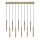 Rabalux - Chandelier on a string 10xG9/5W/230V gold