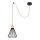 Rabalux - Chandelier on a string 1xE27/40W/230V black/beech