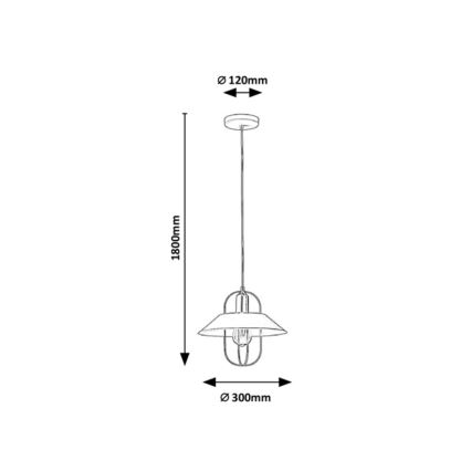 Rabalux - Chandelier on a string 1xE27/40W/230V