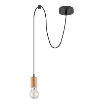Rabalux - Chandelier on a string 1xE27/60W/230V beech