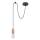 Rabalux - Chandelier on a string 1xE27/60W/230V beech