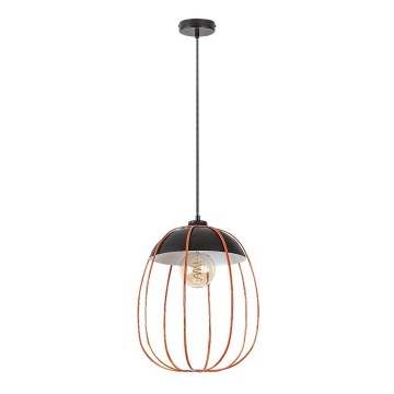 Rabalux - Chandelier on a string 1xE27/60W/230V black/orange