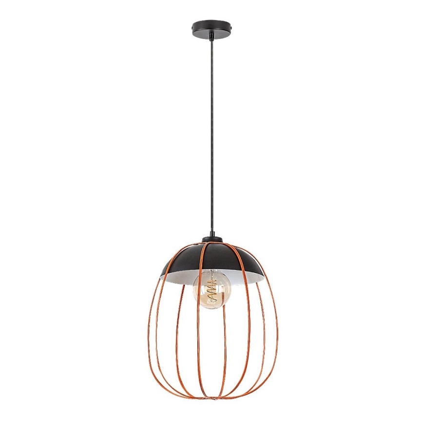 Rabalux - Chandelier on a string 1xE27/60W/230V black/orange