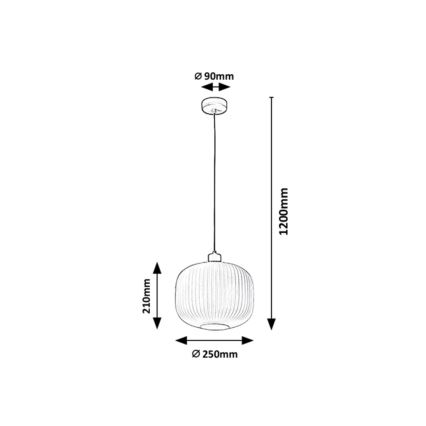 Rabalux - Chandelier on a string 1xE27/60W/230V