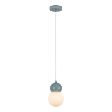Rabalux - Chandelier on a string 1xG9/38W/230V blue