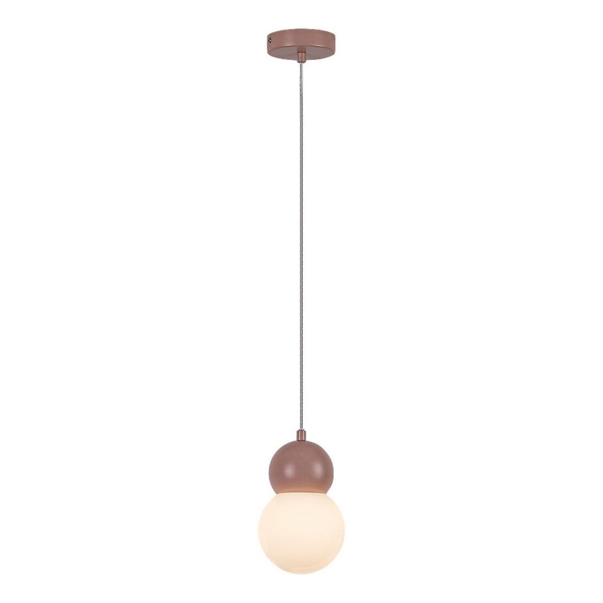Rabalux - Chandelier on a string 1xG9/38W/230V pink