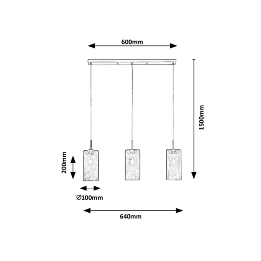Rabalux - Chandelier on a string 3xE14/25W/230V