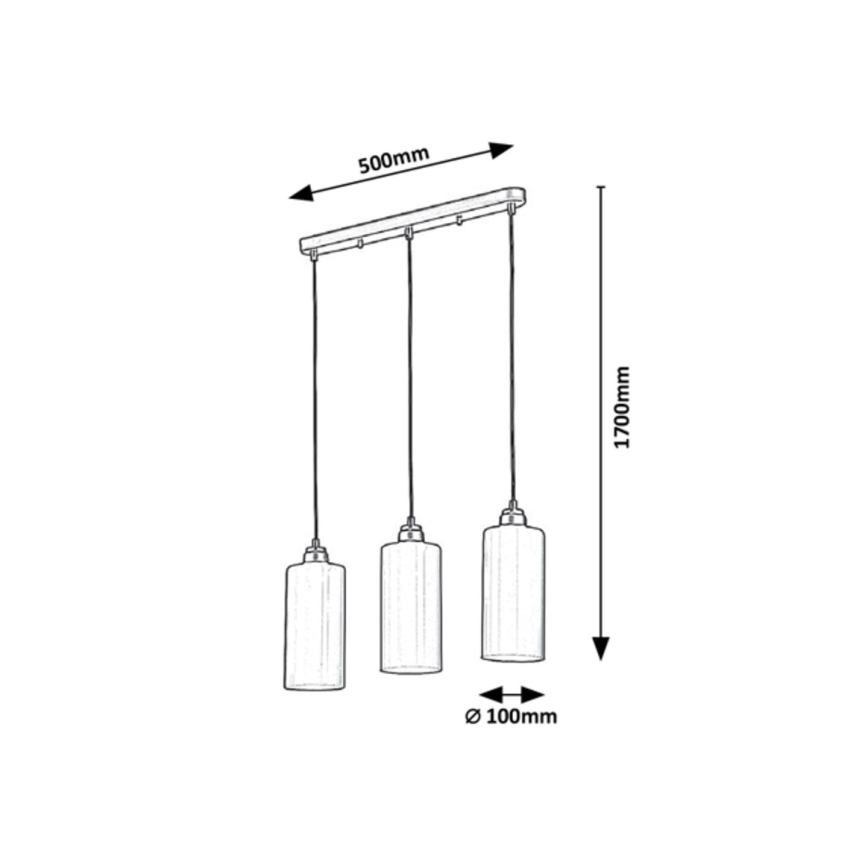Rabalux - Chandelier on a string 3xE27/40W/230V