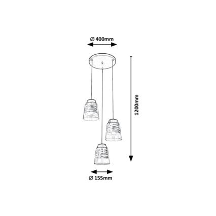 Rabalux - Chandelier on a string 3xE27/60W/230V
