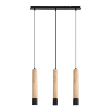 Rabalux - Chandelier on a string 3xGU10/50W/230V beech