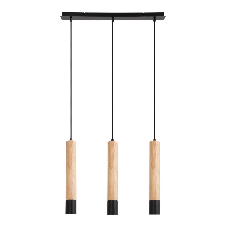 Rabalux - Chandelier on a string 3xGU10/50W/230V beech