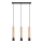 Rabalux - Chandelier on a string 3xGU10/50W/230V beech