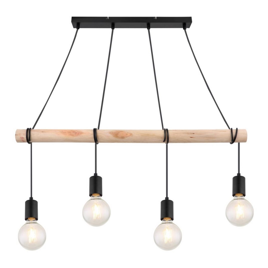 Rabalux - Chandelier on a string 4xE27/40W/230V eucalyptus