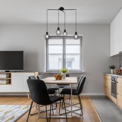 Rabalux - Chandelier on a string 4xE27/40W/230V