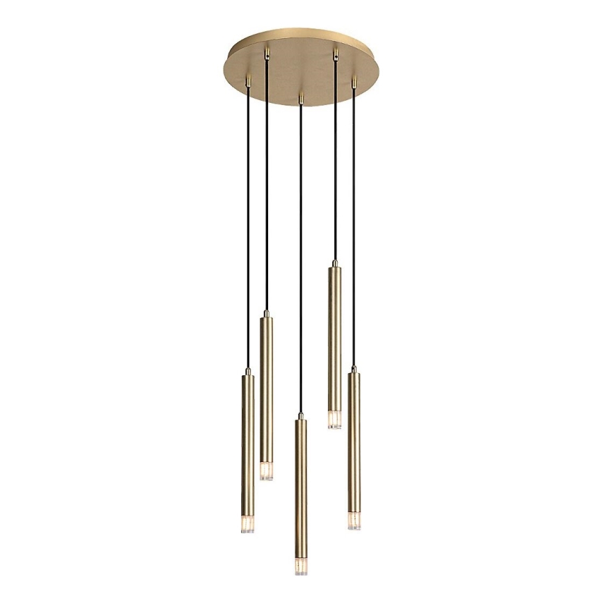Rabalux - Chandelier on a string 5xG9/5W/230V gold