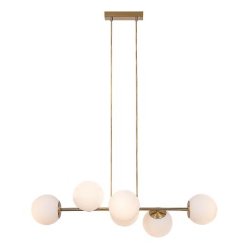 Rabalux - Chandelier on a string 6xE27/35W/230V gold