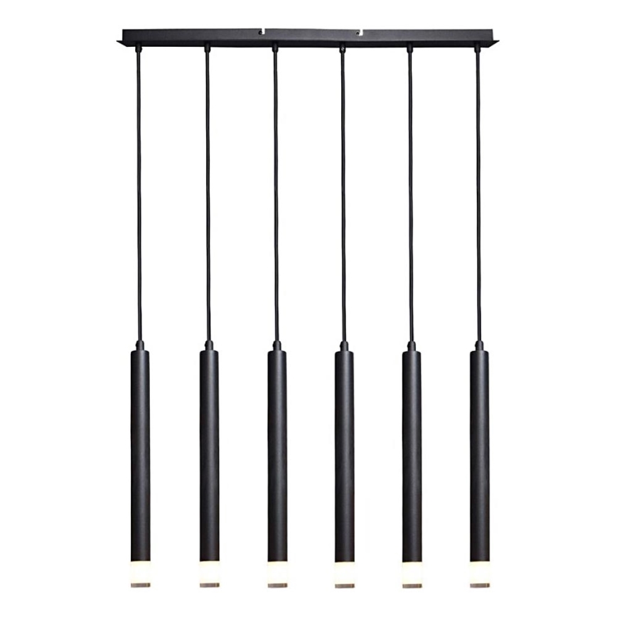 Rabalux - Chandelier on a string 6xG9/5W/230V black
