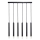 Rabalux - Chandelier on a string 6xG9/5W/230V black