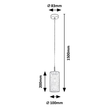 Rabalux - Chandelier on a string E14/25W/230V