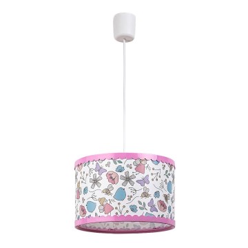 Rabalux - Children's chandelier on a string 1xE27/40W/230V pink