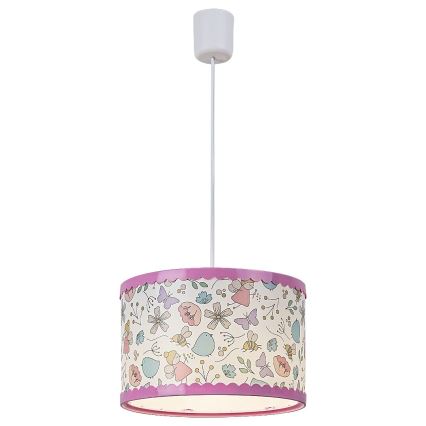 Rabalux - Children's chandelier on a string 1xE27/40W/230V pink