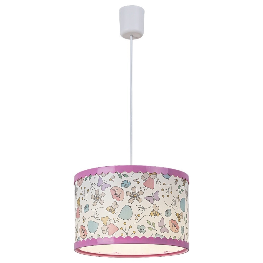 Rabalux - Children's chandelier on a string 1xE27/40W/230V pink