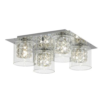 Rabalux - Crystal ceiling light 4xG9/40W/230V 37x37 cm