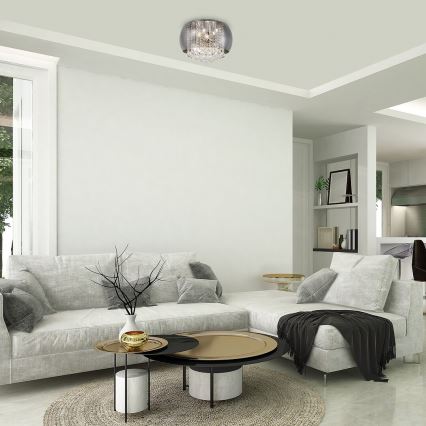Rabalux - Crystal ceiling light 6xG9/40W/230V Ø 35.5 cm