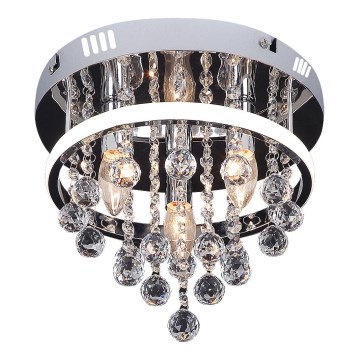Rabalux - Crystal flush-mount ceiling light LED/20W/230V + 3xE14/40W Ø 30 cm