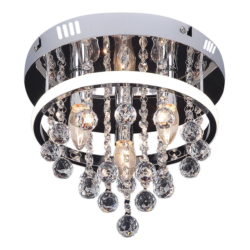 Rabalux - Crystal flush-mount ceiling light LED/20W/230V + 3xE14/40W Ø 30 cm
