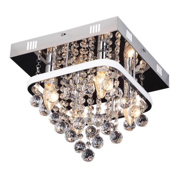 Rabalux - Crystal surface-mounted chandelier LED/23W/230V + 4xE14/40W