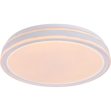 Rabalux - Dimmable LED Ceiling Fixture, 23W/230V, 3000–6500K, Ø 38.5 cm, Black + Remote Control
