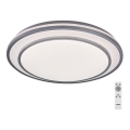 Rabalux - Dimmable LED Ceiling Light LED/40W/230V 3000-6500K Silver, Ø 49 cm + Remote Control