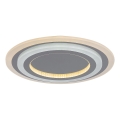Rabalux - Dimmable LED Ceiling Light LED/56W/230V 3000/4000/6000K matte chrome + remote control Ø 45 cm