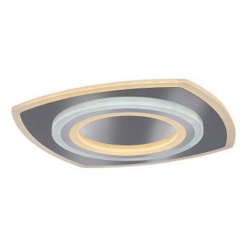 Rabalux - Dimmable LED Ceiling Light LED/60W/230V 3000/4000/6000K Matte Chrome + Remote Control 48x48 cm