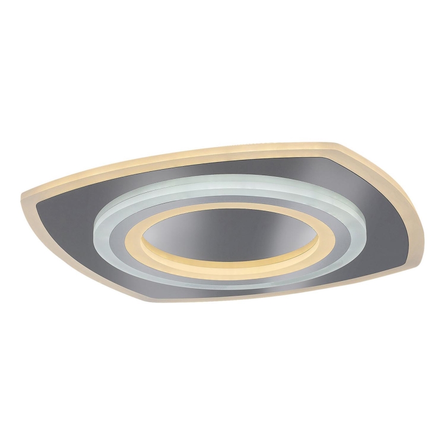 Rabalux - Dimmable LED Ceiling Light LED/60W/230V 3000/4000/6000K Matte Chrome + Remote Control 48x48 cm