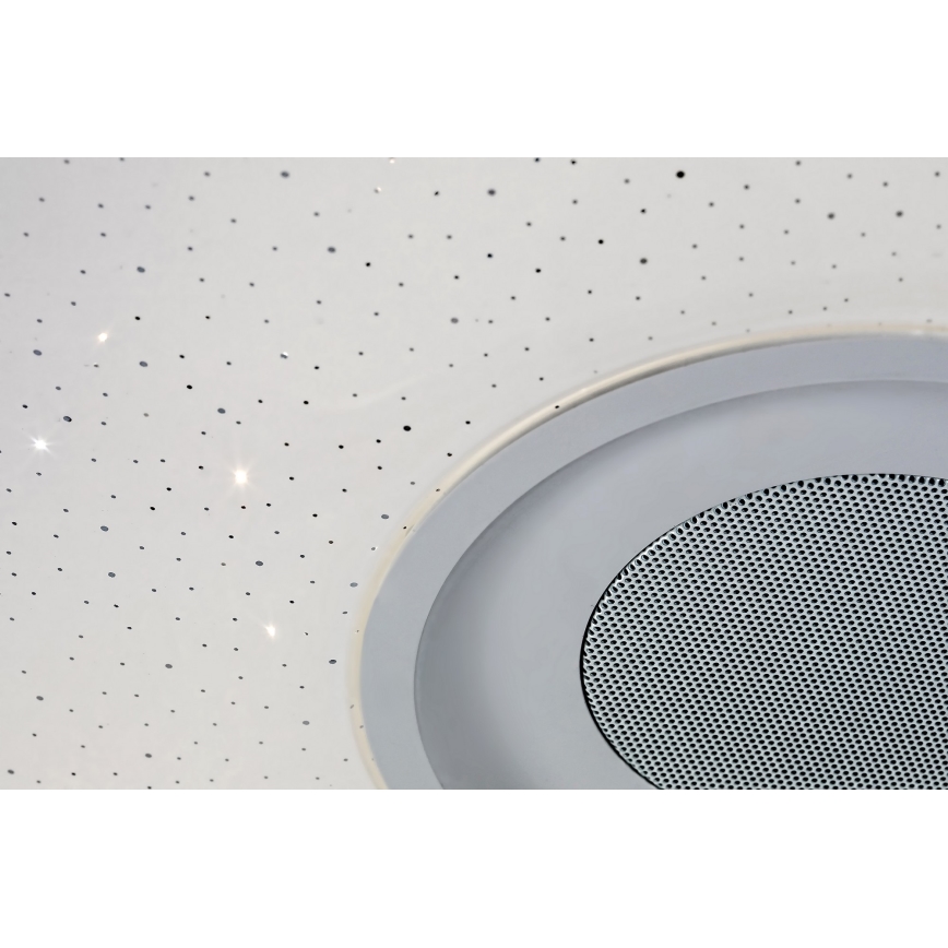 Rabalux - LED RGB Dimmable Ceiling Light with Speaker LED/18W/230V 3000-6000K Bluetooth + Remote Control 36,5x36,5 cm