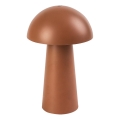 Rabalux - Dimmable LED Touch Rechargeable Outdoor Lamp LED/1.5W/5V IP44 1200 mAh USB Brown