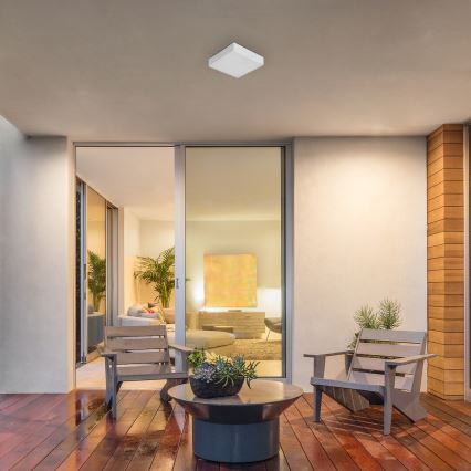 Rabalux - LED Bathroom Ceiling Light LED/18W/230V 2800-6000K IP44 White 17,5x17,5 cm