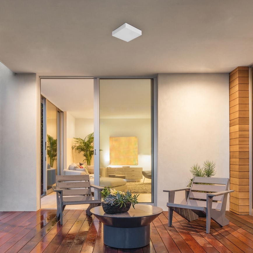 Rabalux - LED Bathroom Ceiling Light LED/18W/230V 2800-6000K IP44 White 17,5x17,5 cm