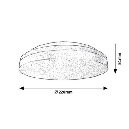Rabalux - LED Bathroom ceiling light LED/18W/230V IP54 3000K/4000K/6000K