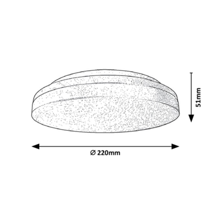 Rabalux - LED Bathroom ceiling light LED/18W/230V IP54 3000K/4000K/6000K